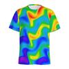 Abstract Colorful Liquid Trippy Pattern T Shirt For Men Summer Casual Round Neck Short Sleeve Tees Women Tops 3d Printed T-Shirt