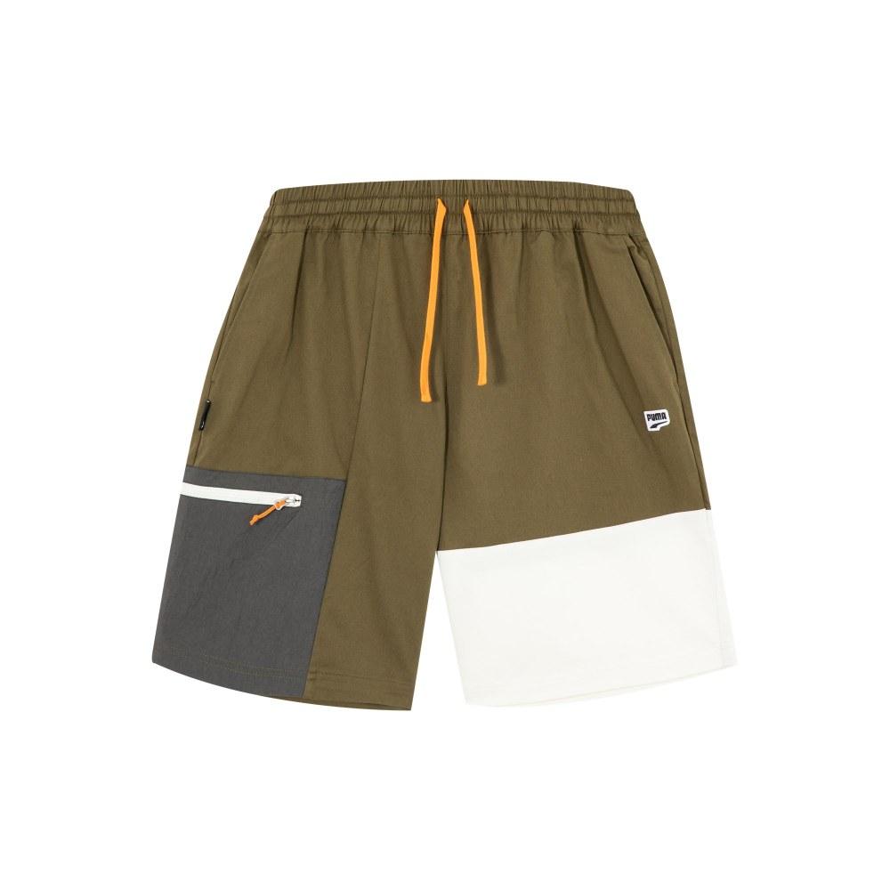 Puma Downtown Colorblock Utility Woven Shorts Men Shorts Olive-Green 622924-52 XXL