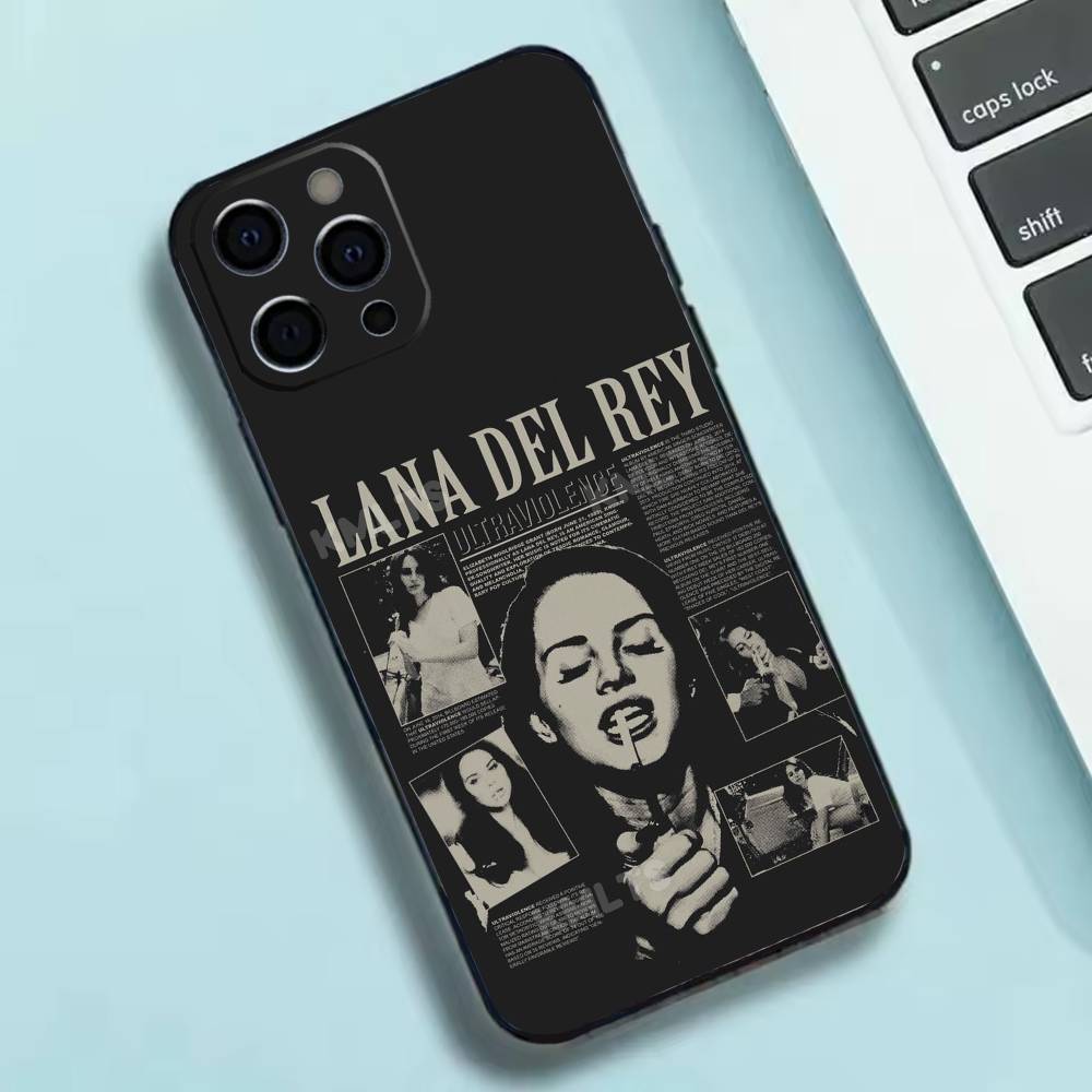 Custodia per telefono in silicone morbido L-Lana del rey Singer Per IPhone 17 16 15 14 13 12 11 X XR Plus Pro Max Plus