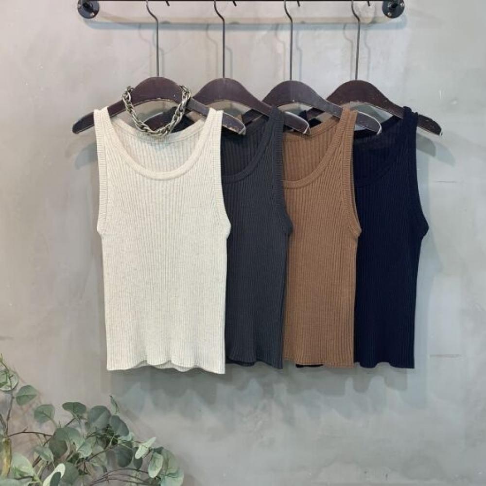 C S In The Room U neCk lInen SleeveleSS Knit 4 ColorS