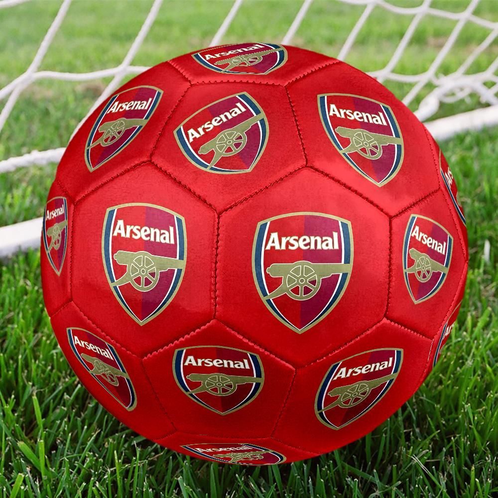 Cresta del Football Club Arsenal Pallone da Calcio Misura 5 Cucito a Macchina Allenamento e Partite all'Aperto Ideale per Appassionati di Calcio