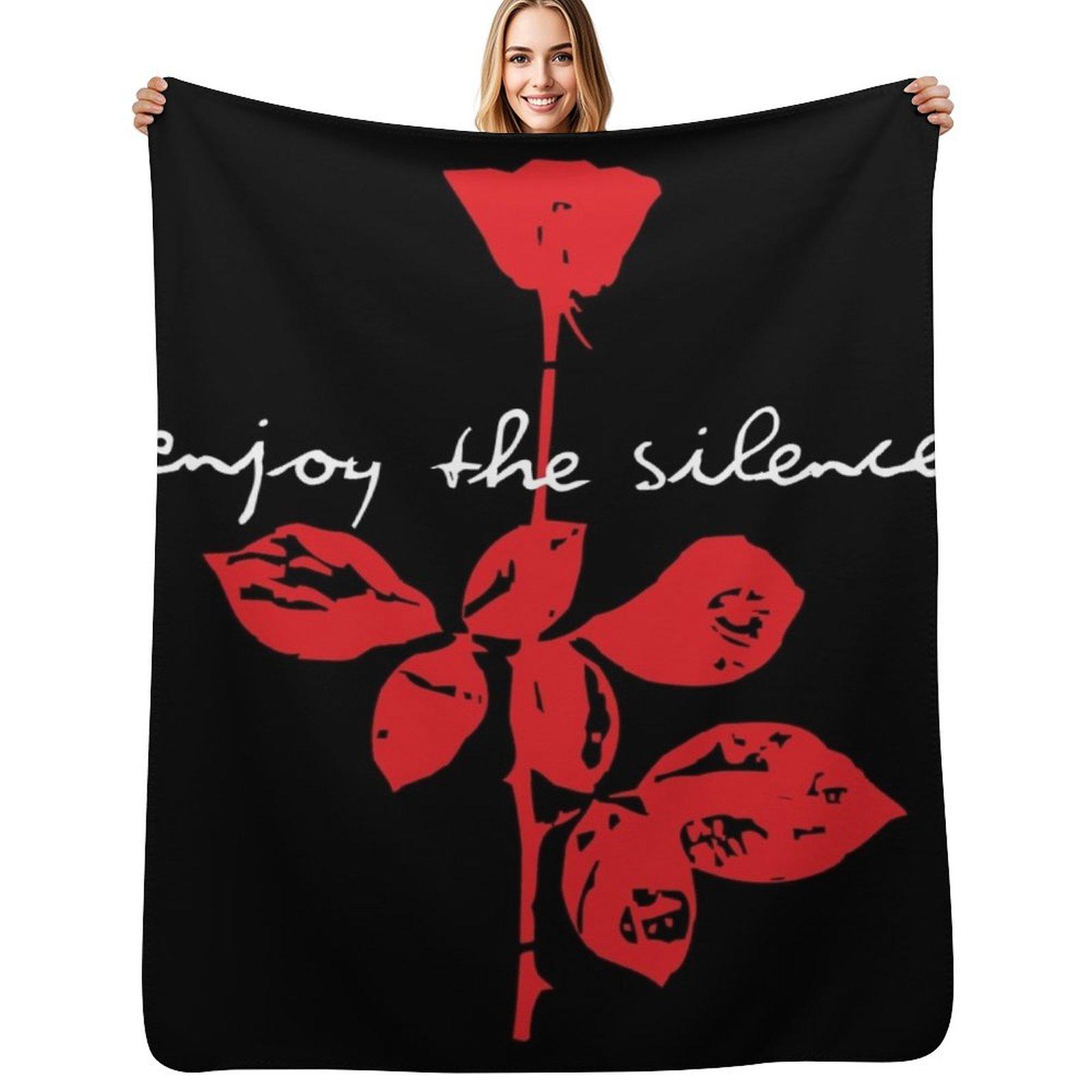 DM Enjoy The Silence Throw Blanket Shaggy Furry Soft Blanket for Bedroom Living Room Size: 75*100cm, Weight: 230 GSM