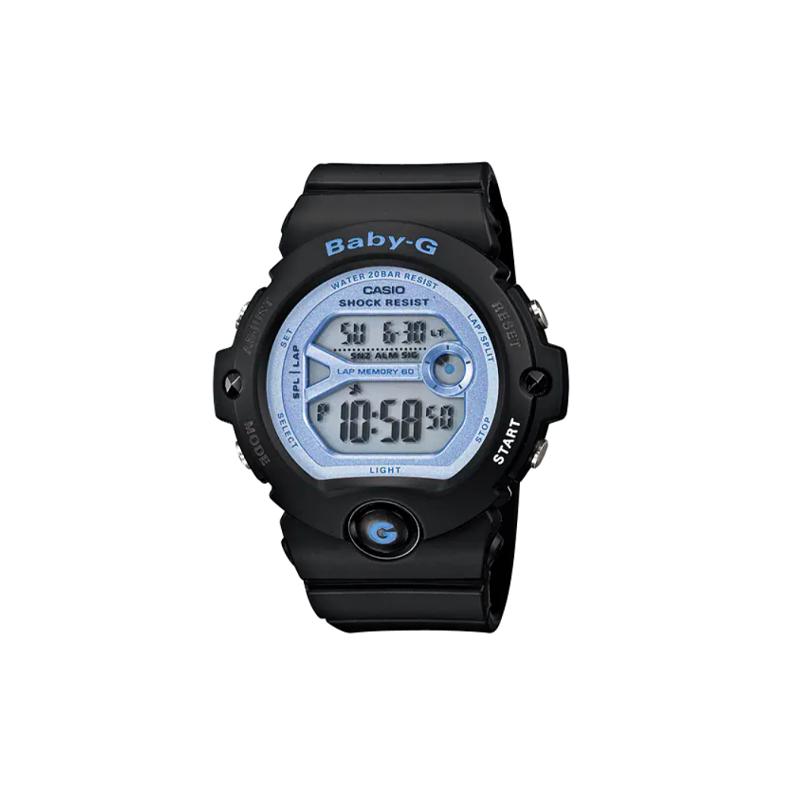Casio BABY-G waterproof depth 200m quartz movement resin strap Japanese and Korean watch unisex blue dial BG-6903-1DR синий