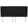 VidaXL Headboard with Ears Black 183x23x118-128 Cm Fabric3118210
