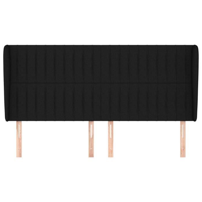 VidaXL Headboard with Ears Black 183x23x118-128 Cm Fabric3118210