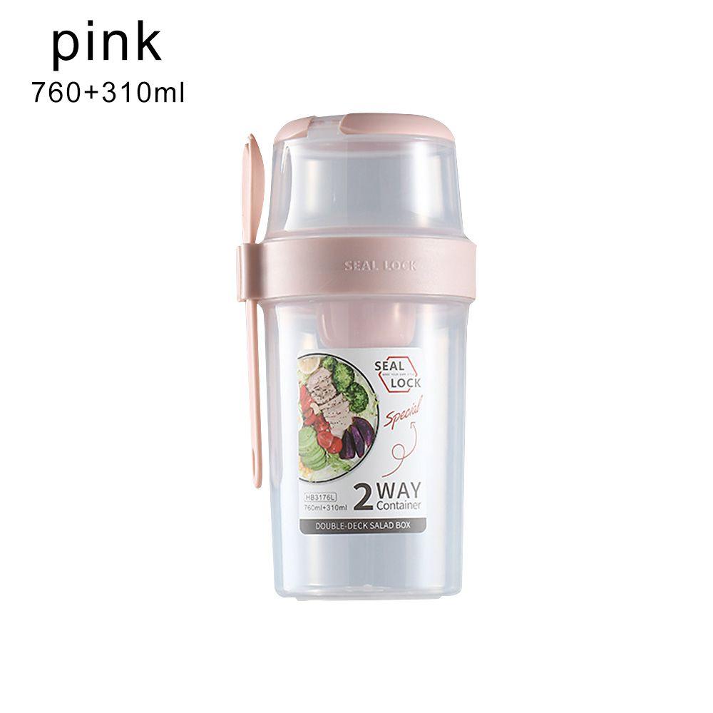 Double-layer Fresh-keeping Box Yogurt Nut Container Portable Travel Storage Jars Multi-purpose Food Sealed Container