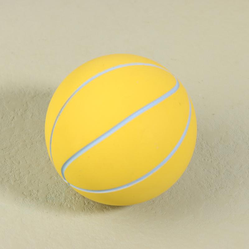 6Cm High Elastic Mini Rubber Basketball Decompression Hollow Elastic Ball Children'S Toy Outdoor Sports Beach Mini Basketball