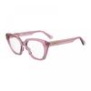 Moschino Eyeglasses Cat Eye Full Rim Transparent Pink Frame And Clear Demo Lens Lens Mos6280mu100 Pink