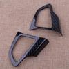 3pcs Carbon Fiber Style Interior Steering Wheel Decoration Moilding Frame Cover Trim Fit For Ford Focus 2015 2016 2017 2018