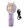 Spray Fan Cartoon Snail Design Silent Motor Mini Handheld Tabletop Fan with Water Mist Cooling USB Rechargeable Handheld