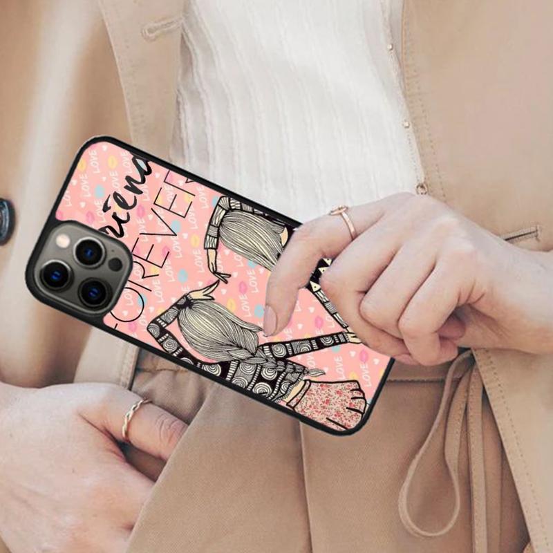 Girls Bff Best Friends Forever Always Magnetic Phone Case For APPLE iPhone 17 Air 16 14 13 12 Pro Max 15 Plus MagSafe Cover
