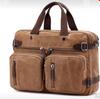 Cross-Border Canvas Laptop Backpack - Large Capacity Business Travel Bag