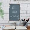 2D Flat, 1pc "You Is Kind, You Is Smart, You Is Important" Aluminium Sign - 8"x12" Rustic Blue Inspirational Decor, Perfect for Bedroom, Classroom