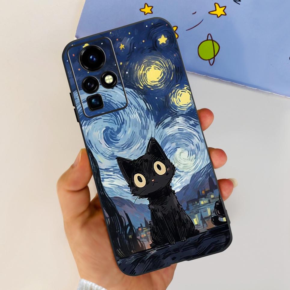 

For Infinix Zero X Pro Case Zero Ultra 5G Back Cover Infinix Zero 30 4G 5G Zero 8 8i Coque Skull Cool Style Cartoon Soft Bumper Zero 30 4G 5G
