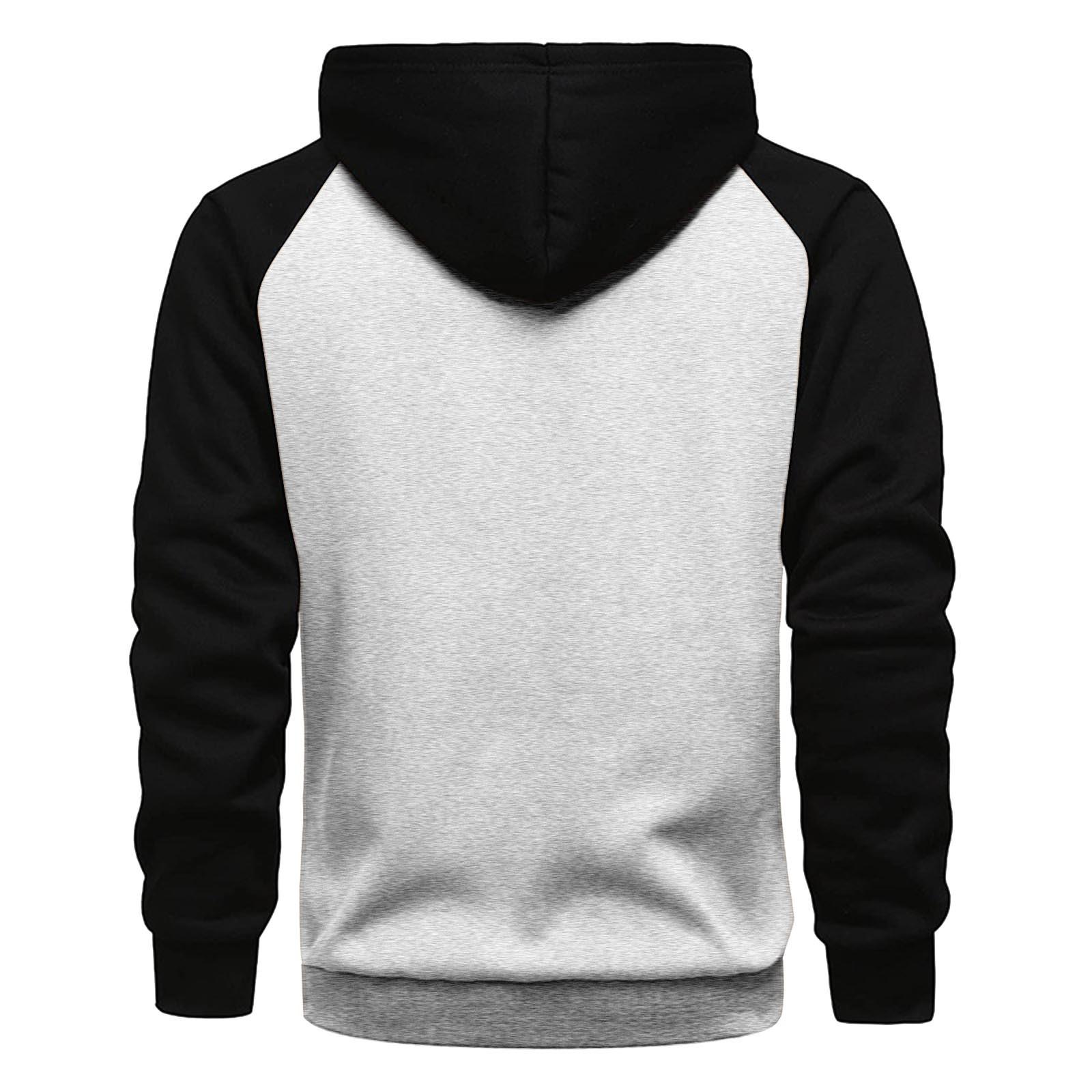 Мужской цветной контрастный кардиган на молнии — фото 4