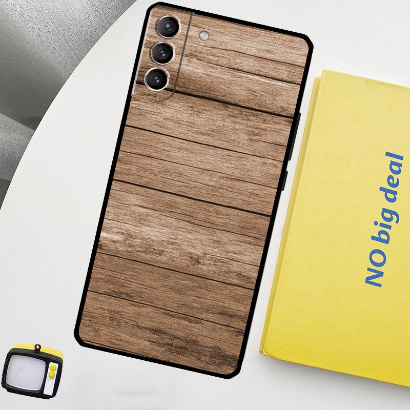 Oak Wood Texture Pattern Phone Case For Samsung Galaxy S25 Ultra S20 S21 S22 S23 Plus S24 Ultra S9 S10 S25 FE Cover