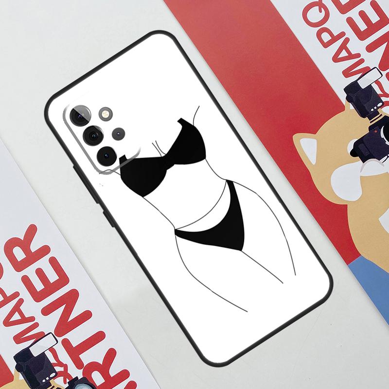 Woman Body Line Art Case For Samsung Galaxy A34 A54 A14 A56 A36 A16 A06 A13 A53 A12 A22 A32 A52 A35 A17 A15 A55