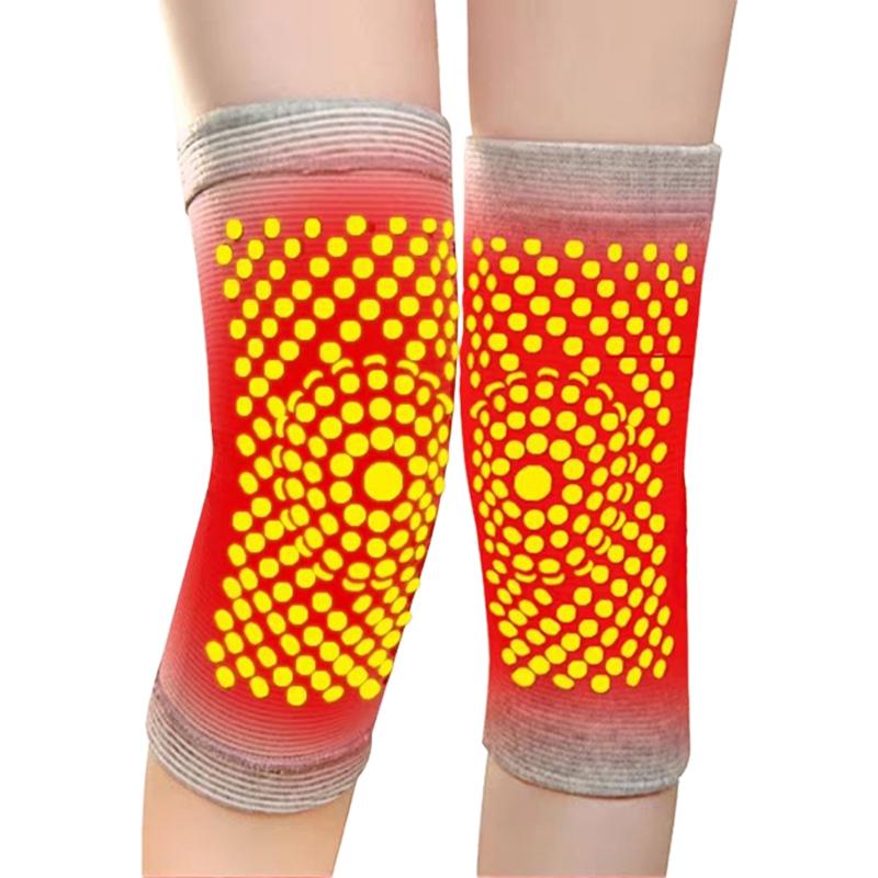 Winter Warme Kniepolster Beifuß Kniebandage Gestrickte Elastische Knieorthese Outdoor-Sportarten Laufen Kniepolster Heim-Büro Kniepolster