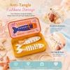 Fishbone Insert Sardine Jewelry Box Plastic Portable Jewelry Case Mini Jewelry Organizer  Daily Use