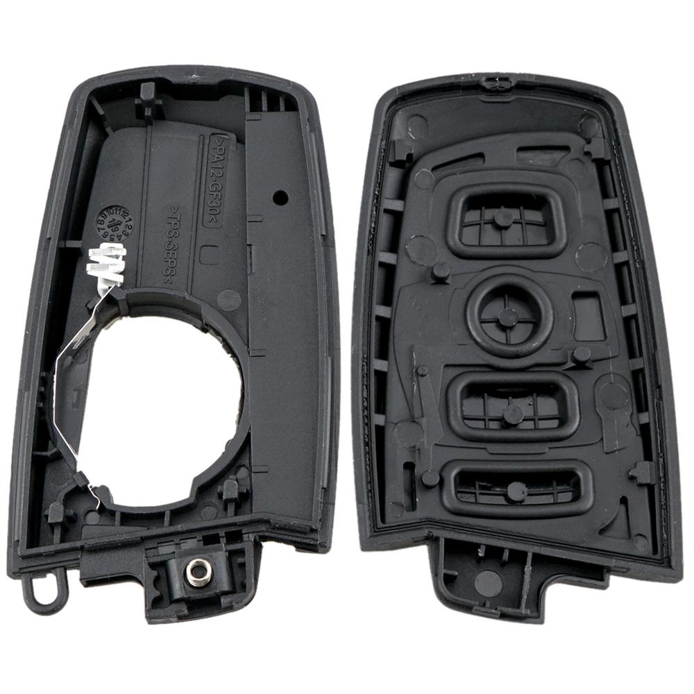 4 Buttons Replacement Smart Key Shell Cover Remote Keyless Case with Uncut Blank Blade Fit for BW F CAS4 5 Series 7 Series