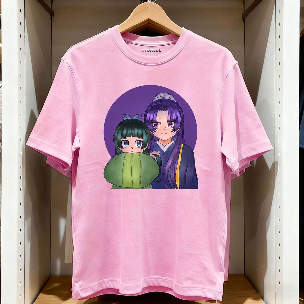 Doodle Eunuch and Apothecary Maomao Anime Classic TShirt Anime Women Unisex Vintage Graphic T Shirts Cotton Oneck Adult Tops Tee