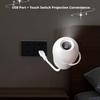 LED Sunset Wireless Charging Night Light HD Galaxy Star Projection Lamp Night For Bedroom Decoration Plug Play Kids Gift