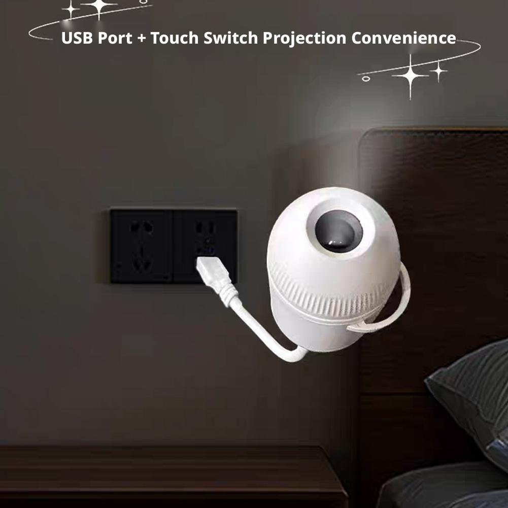 LED Sunset Wireless Charging Night Light HD Galaxy Star Projection Lamp Night For Bedroom Decoration Plug Play Kids Gift