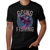 Neon Splash Fishing Extravaganza Multiproduct Design Tshirt Minimalist Graphic Tee Shirt