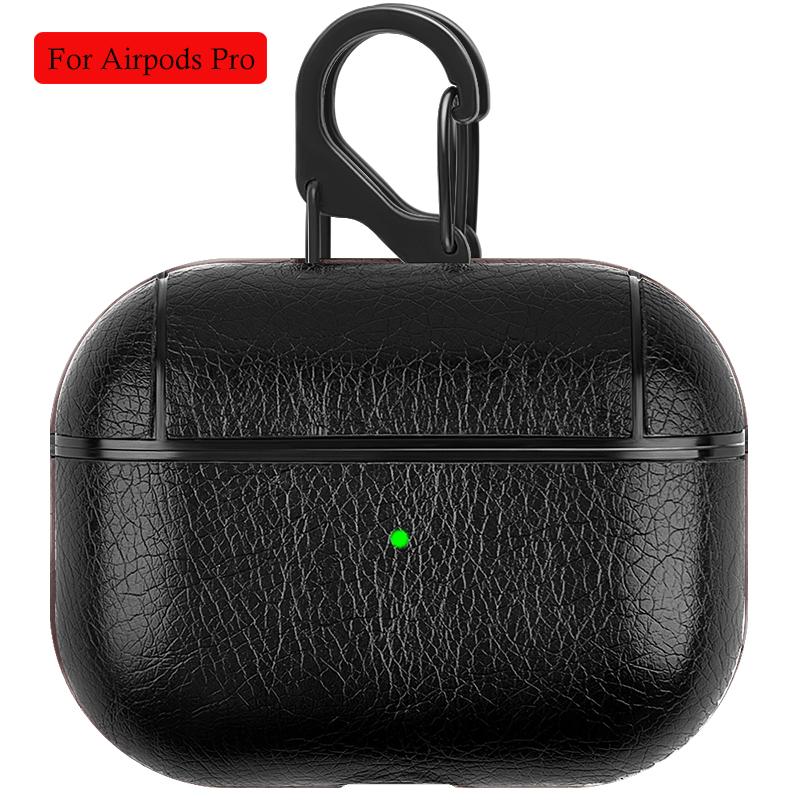 PU Leather Earphone Case For Apple Airpods 1 2 Business Man Headphone Case For Apple AirPods 3 Pro Protective Case With
