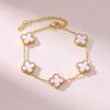 Lucky Clover Titanium Steel Bracelet - Light Luxury Fashion, Versatile for Commuting