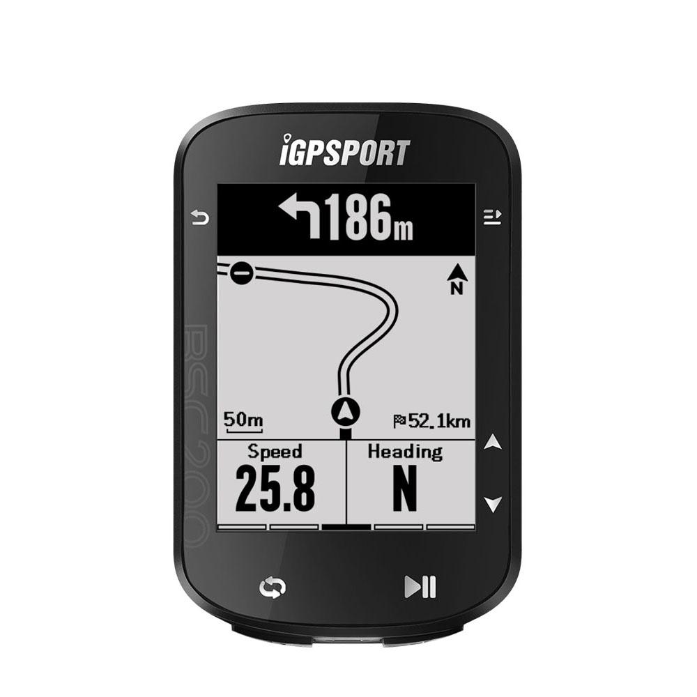 iGPSPORT BSC200 GPS Ciclocomputer Odometro per Ciclismo Contachilometri Wireless Navigazione Percorso ANT+ Bluetooth 5.0 Accessori