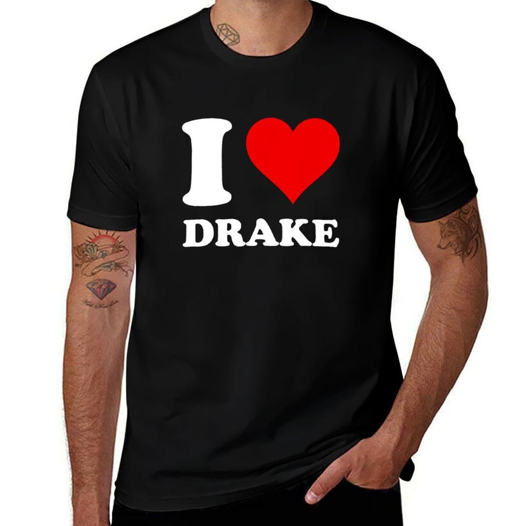 I Love Drake Tshirt Gym Wear Breathable Short Sleeve Tee