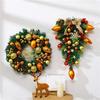 50CM Christmas Wreath & 2.7M Garland Set - Festive Door & Wall Decor
