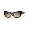 Logo Cat Eye Sunglasses Unisex Sunglasses Black CH5527-C501/W1