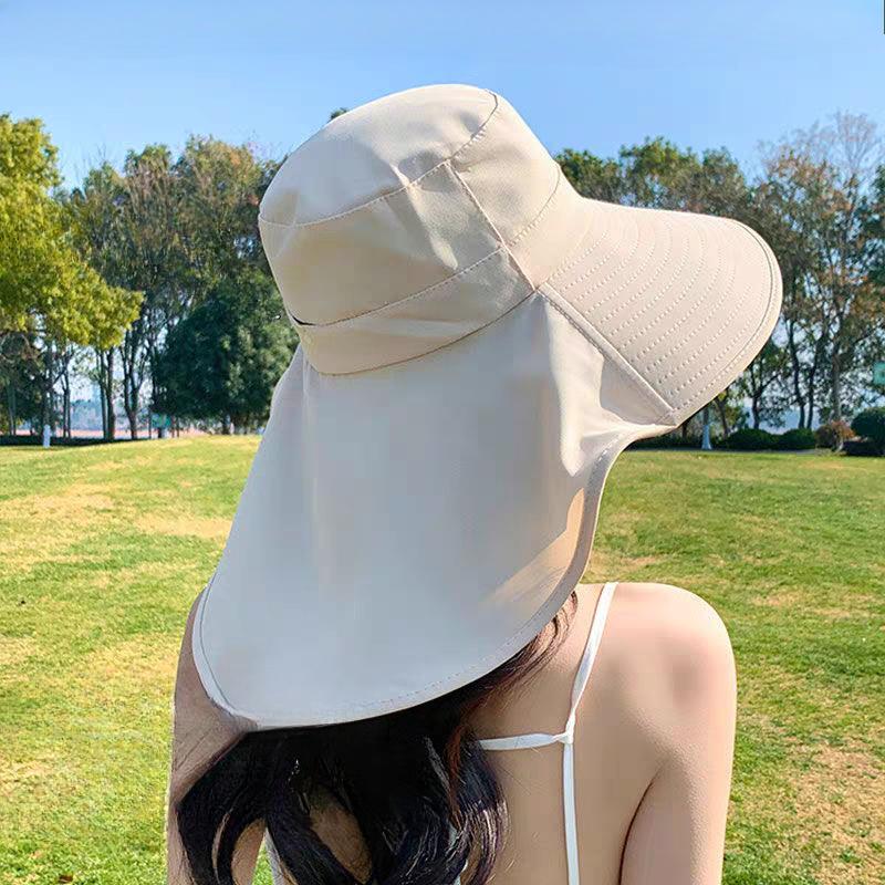 New Style, Summer UV Protection, Face Shield Hat, Shawl Neck Protection, Sun Hat, Spring Summer Sun Protection Hat, Large Brim, Fisherman Hat