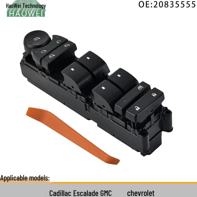 Compatible Electric Window Switch for Cadillac Escalade, GMC, and Chevrolet (Part #20835555). Electric