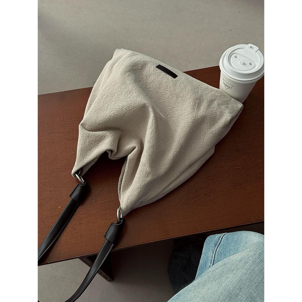 Cotton and linen bag women's new summer niche high-end sense fashion large-capacity armpit bag