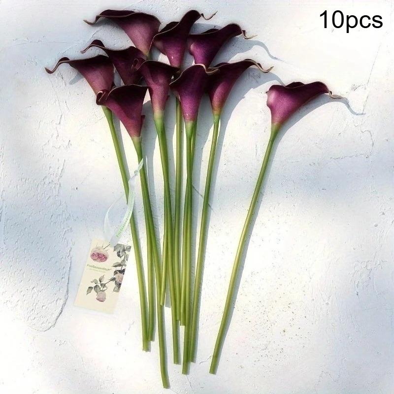 

10 шт. Реалістичні на дотик Штучні Калли Латексні Квіти DIY Весільний Букет Вечірка Домашній Декор Штучні Квіти