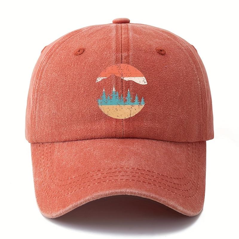 

Mountain Sunset Printed Baseball Hat for Unisex and Women Suitable for Camping, Hiking, Leisure Sun Hat Adjustable