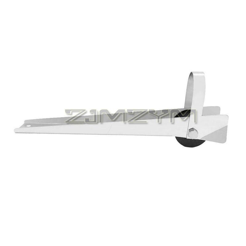 390mm Bow Anchor Roller Bracket 316 Stainless Steel Yacht Lift Roller With Rubber Wheel Fixed Anchor Holder Boat Accessories