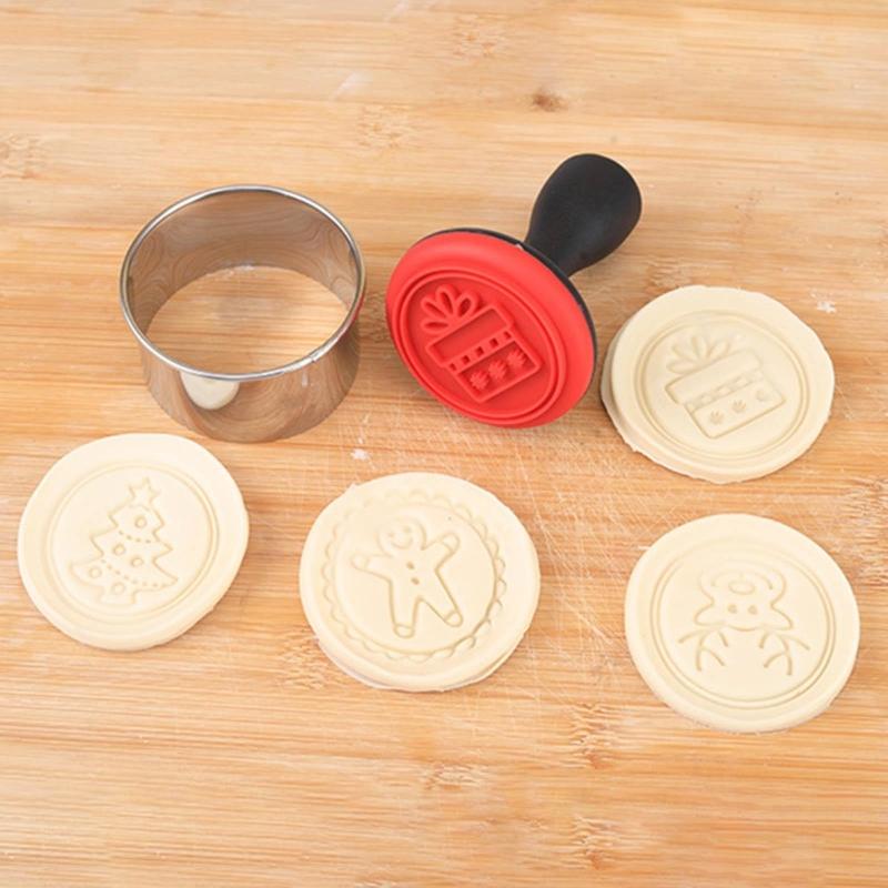 Silikon-Keksformen Keksstempel DIY-Kuchenformen Küchen-Backwerkzeug