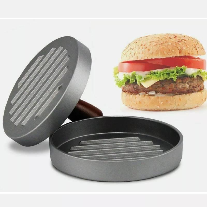 Modern Aluminum Alloy Circular Hamburger Press For Juicy Patties And Rice Balls