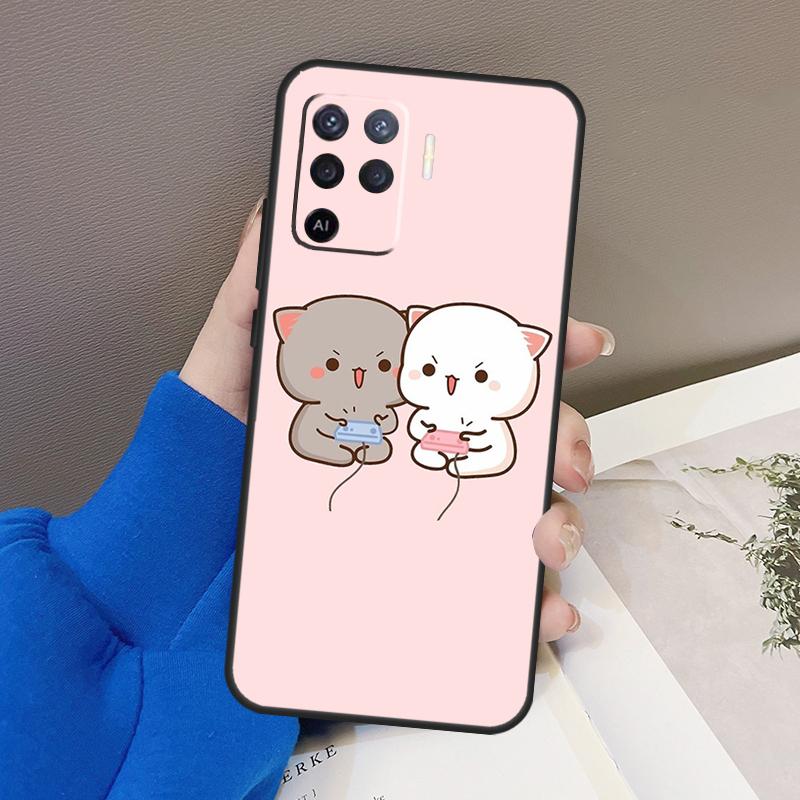 

Чехол Peach Cat для OPPO Find X3 X5 Pro A9 A5 A31 2020 A15 A16 A52 A72 A1K A83 A91 A54 A74 A94 A53S Find X5 Pro