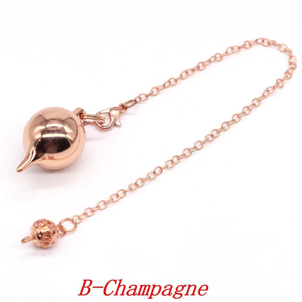 Metal Pendulum For Dowsing Divination Pendulos Spiral Cone Gold Color Copper Radiesthesia Pendulums Healing Pendule