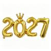 2027 Conjoined Foil Balloons Multicolor Number Design for New Year Party Graduation Ceremony Decoration
