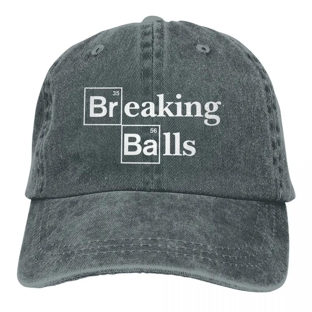 Wyprawiona Męska Czapka Baseballowa Breaking Balls Trucker Snapback Czapki Kowbojskie Tata Hat Breaking Bad Walter White TV Czapki Golfowe