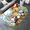 Cuphead Game Carpet Rug for Living Room Bedroom Home Sofa Decoration,Kids Play Non-slip Floor Mat