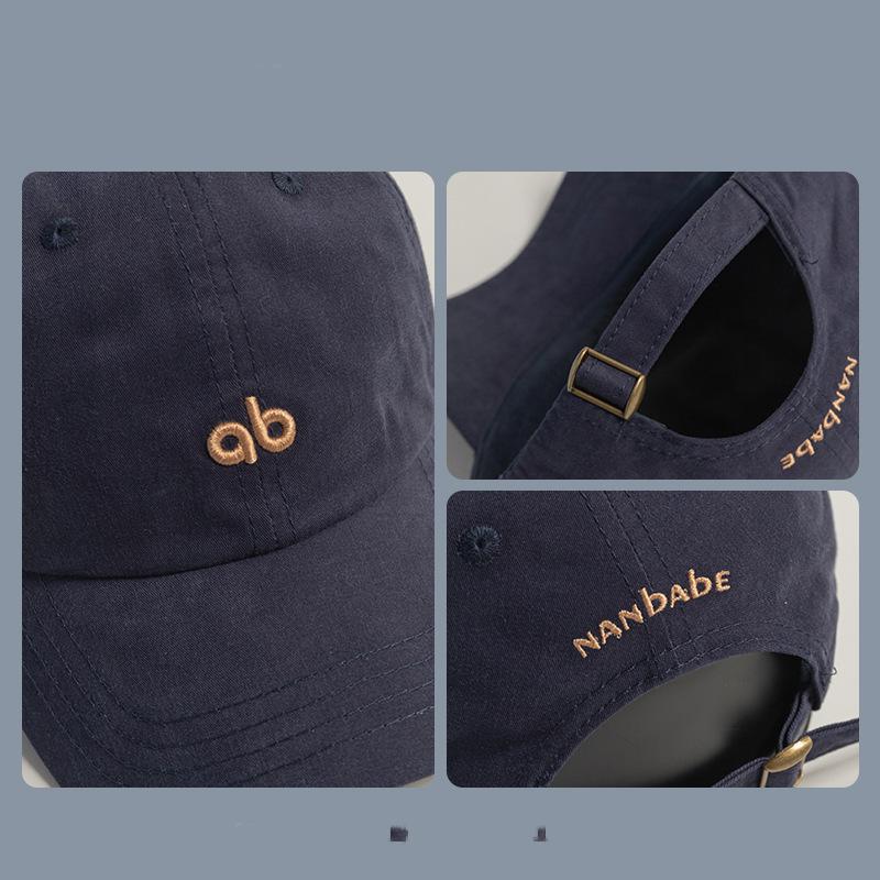 Letter Embroidered Baseball Hat for Women Showing Their Faces  Wide Brim Sun Protection for Boys  Baseball Caps  Couples
