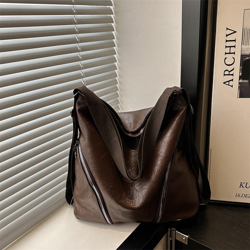 Umhängetasche schräge Umhängetasche Rucksack neu retro multifunktional Mode Textur große Kapazität Temperament Tragetasche