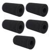 5PCS Pool Filter Sponge PU Sponge Black Reusable Washable Cylindrical Simming Pool Filter Foam for Pool Pump